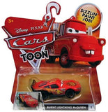 DISNEY CARS TOON DIECAST - Burnt Lightning McQueen