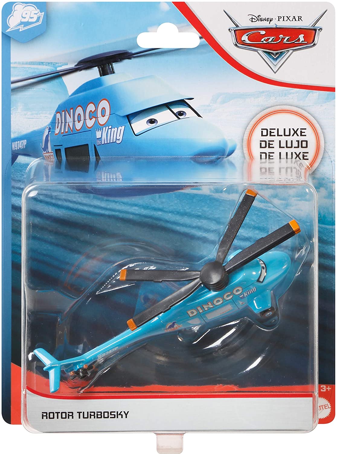 DISNEY CARS DELUXE DIECAST Rotor Turbosky Dinoco Helicopter Gemdans