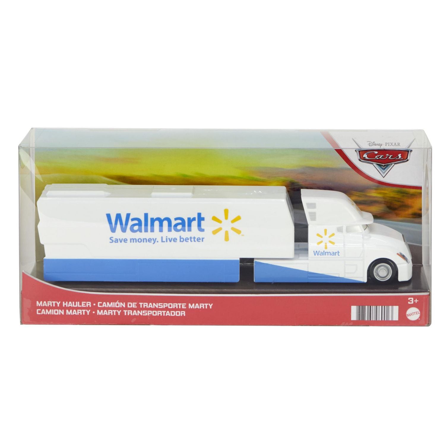 DISNEY CARS DIECAST Marty Next Gen Walmart Hauler Gemdans