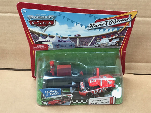 DISNEY CARS DIECAST - No Stall with Pit Race Off Launcher