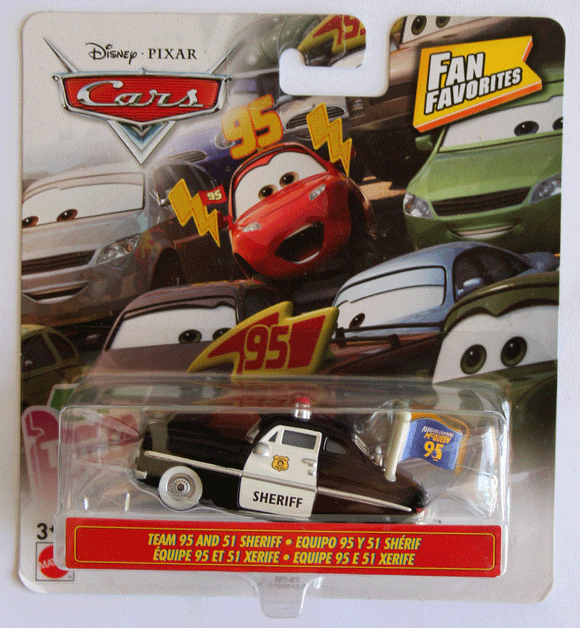 DISNEY CARS DIECAST - 95 and 51 Fan Sheriff