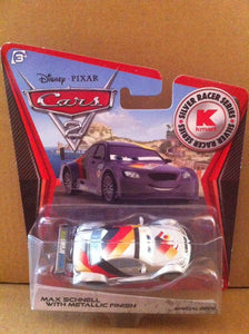 DISNEY CARS DIECAST - Max Schnell With Metallic Finish - Silver Racer Series