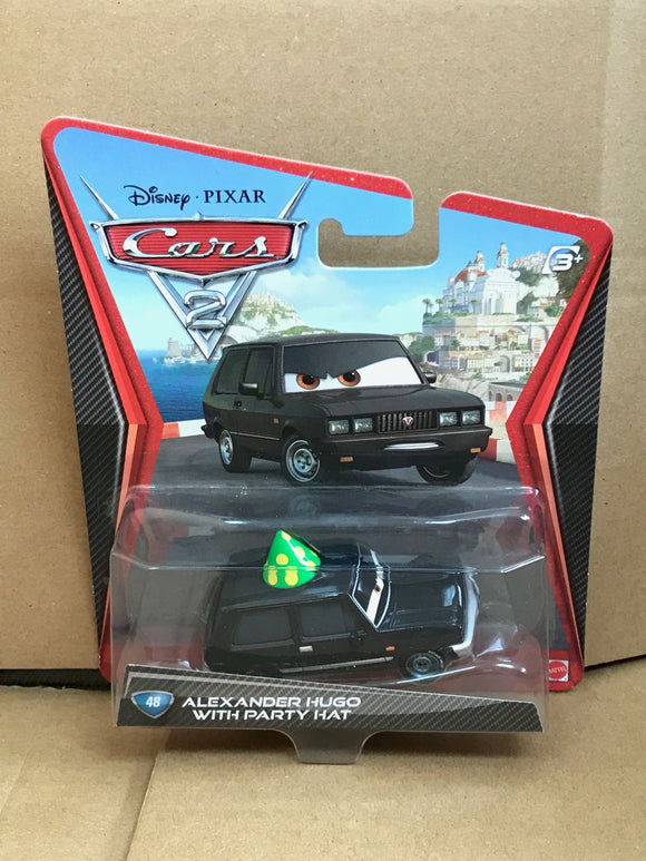 DISNEY CARS DIECAST - Alexander Hugo with Party Hat