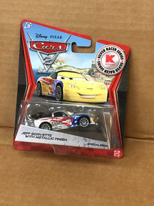 DISNEY CARS DIECAST - Jeff Gorvette with Metallic Finish - Silver Racer Series