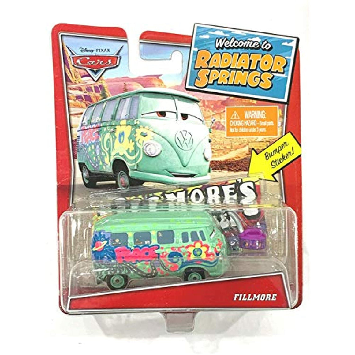 Fillmore Radiator Springs DISNEY CARS DIECAST - Welcome to Radiator Springs Fillmore with oil ca ...