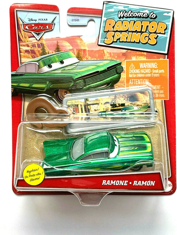 DISNEY CARS DIECAST - Welcome to Radiator Springs Green Ramone with Keychain
