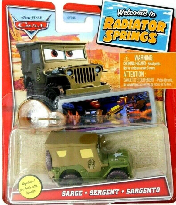 DISNEY CARS DIECAST - Welcome to Radiator Springs Sarge with keychain