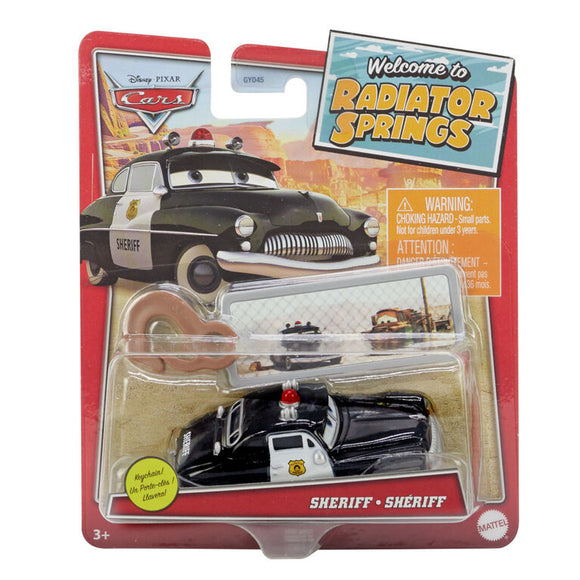 DISNEY CARS DIECAST - Welcome to Radiator Springs Sheriff with keychain