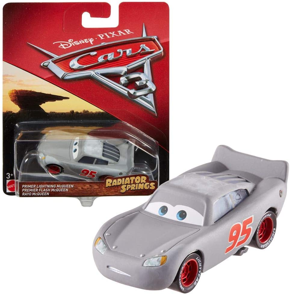 DISNEY CARS 3 DIECAST - Radiator Springs Classic Primer Lightning McQueen