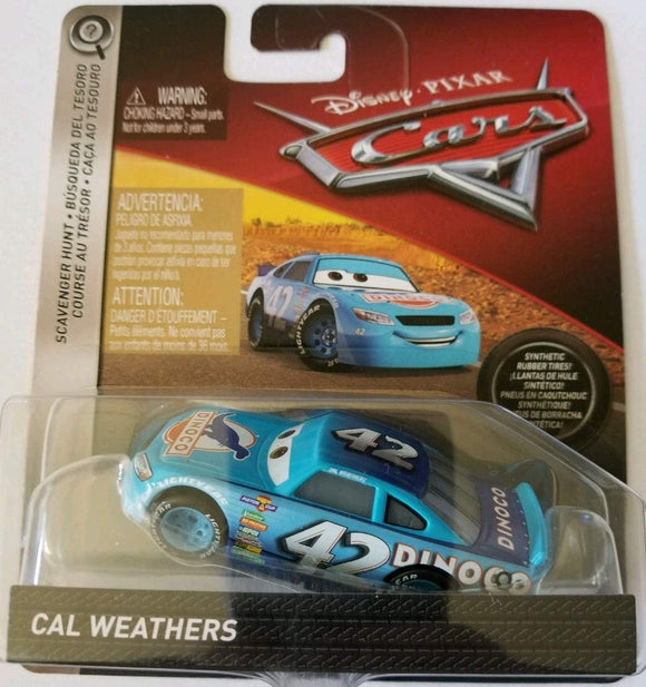 DISNEY CARS DIECAST - Scavenger Hunt Cal Weathers with rubber tires