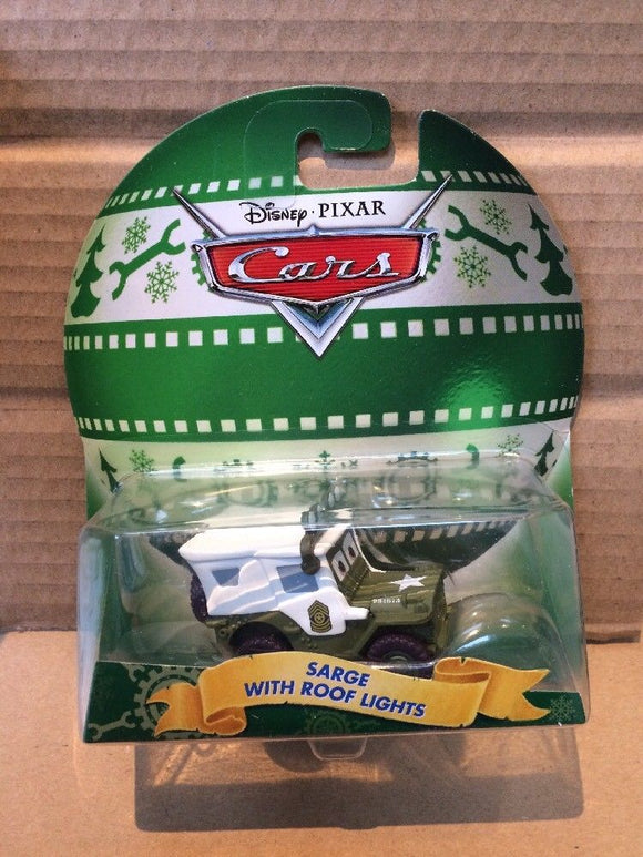 DISNEY CARS DIECAST - Christmas Edition - Sarge with Roof Lights