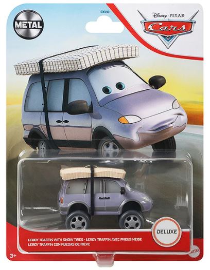 DISNEY CARS DELUXE DIECAST - Leroy Traffik with Snow Tires