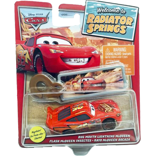 DISNEY CARS DIECAST - Welcome to Radiator Springs Bug Mouth Lightning McQueen