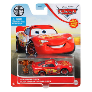 DISNEY CARS DIECAST - Lightning McQueen with Piston Cup Trophy