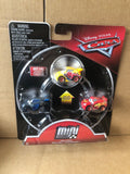 DISNEY CARS Mini Racers - set of 3 with LMQ Rusteze Cruz Jackson Storm