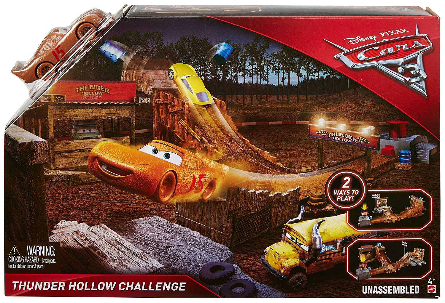 DISNEY CARS 3 - Thunder Hollow Challenge Playset
