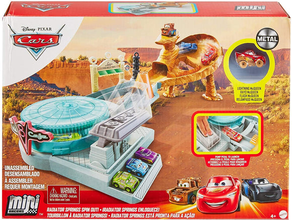 DISNEY CARS MINI RACERS - Radiator Springs Spin Out Playset