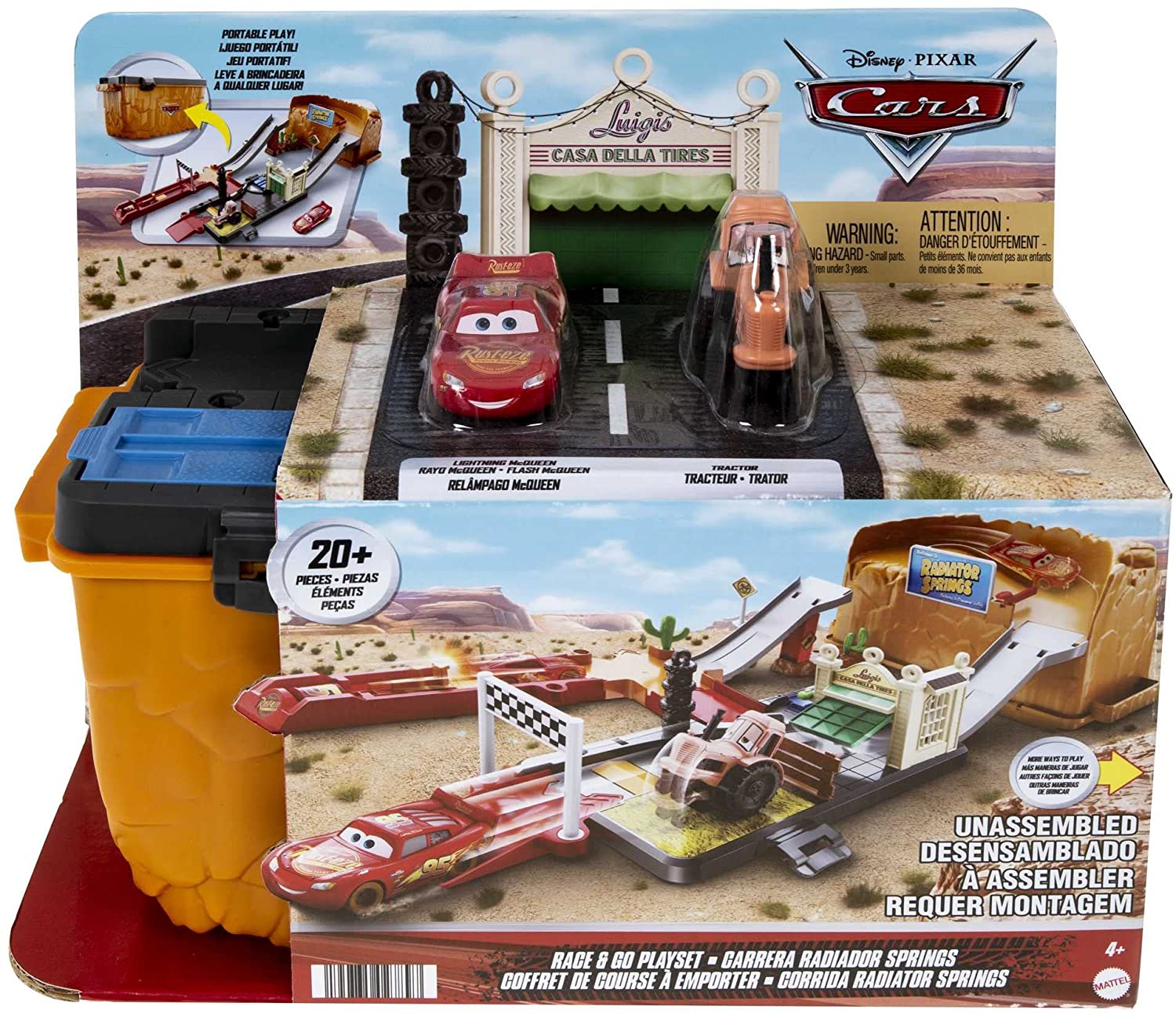 DISNEY CARS - Race and Go Playset