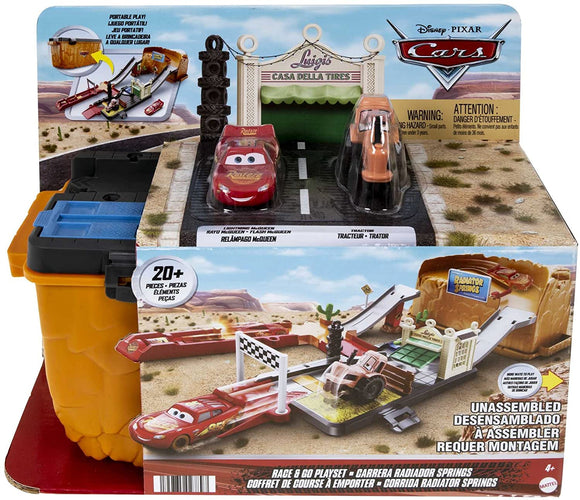 DISNEY CARS - Race and Go Playset