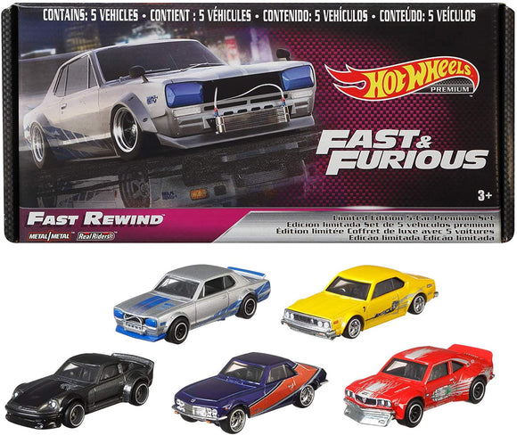 HOT WHEELS DIECAST - Real Riders Fast and Furious Fast Rewind Box