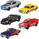 HOT WHEELS DIECAST - Real Riders Fast and Furious Rewind Set E Of 5