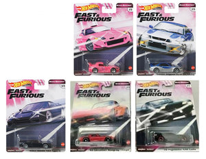 HOT WHEELS DIECAST - Fast and Furious Quick Shifters Set J of 5