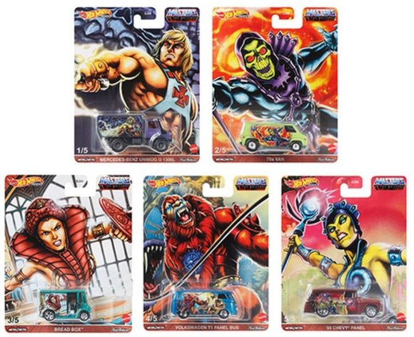 HOT WHEELS DIECAST - Pop Culture - Masters of the Universe set of 5