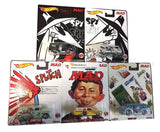 HOT WHEELS DIECAST - Real Riders Pop Culture - Mad Magazine set of 5