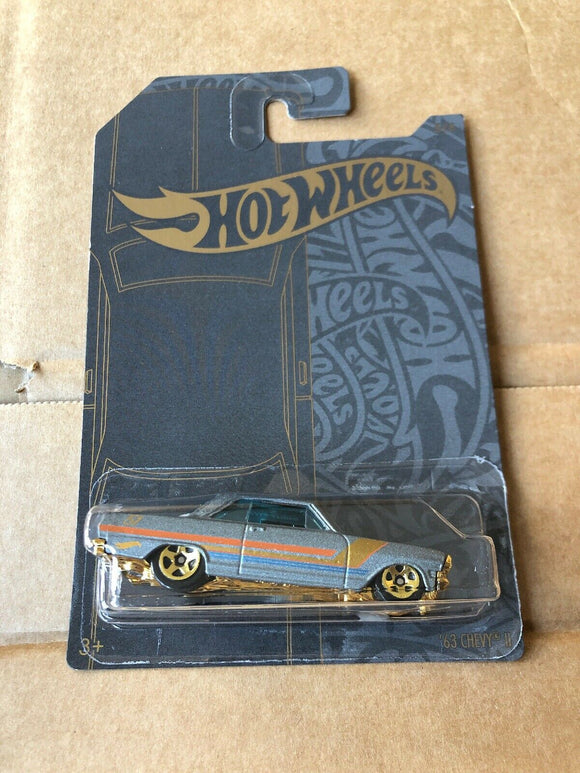 HOT WHEELS DIECAST - Chrome and Satin 63 Chevy II