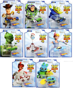 HOT WHEELS DIECAST - Toy Story 4 Character Cars set of 8