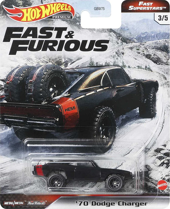 HOT WHEELS DIECAST - Fast and Furious Fast Superstars 70 Dodge Charger