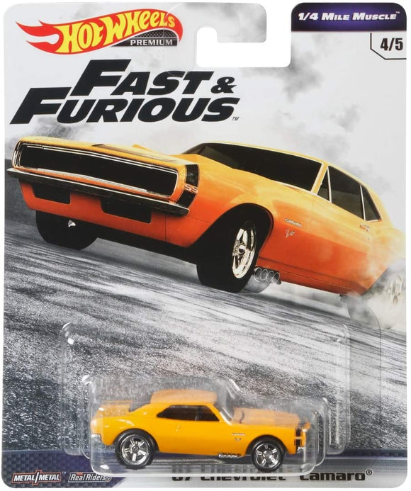 HOT WHEELS DIECAST - Fast and Furious Mile Muscle 67 Chevrolet Camaro
