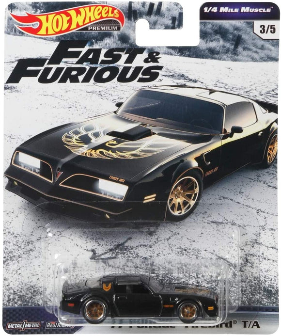 HOT WHEELS DIECAST - Fast and Furious Mile Muscle 77 Pontiac Firebird TA