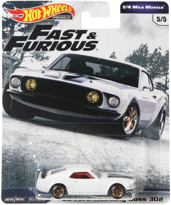 HOT WHEELS DIECAST - Fast and Furious Mile Muscle 69 Ford Mustang Boss 302