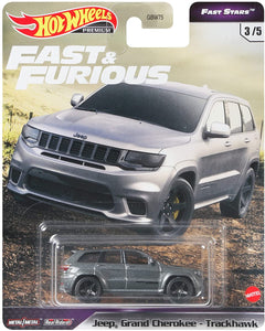 HOT WHEELS DIECAST - Fast and Furious Fast Stars Jeep Grand Cherokee Trackhawk