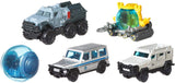 MATCHBOX DIECAST - Jurassic World Island Transport team pack of 5