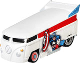 HOT WHEELS DIECAST - Captain America Volkswagen T1 Drag Bus