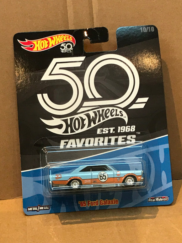HOT WHEELS DIECAST - Real Riders 50th Anniversary Favorites - '65 Ford Galaxie