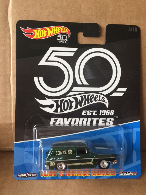 HOT WHEELS DIECAST - Real Riders 50th Anniversary Favorites - Custom '69 Volkswagen Squareback