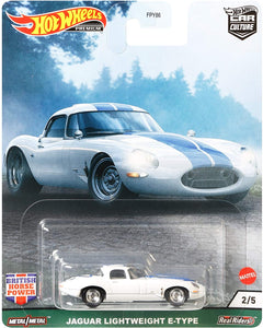 HOT WHEELS DIECAST - Car Culture British Horse Power Jaguar Lightweight E Type