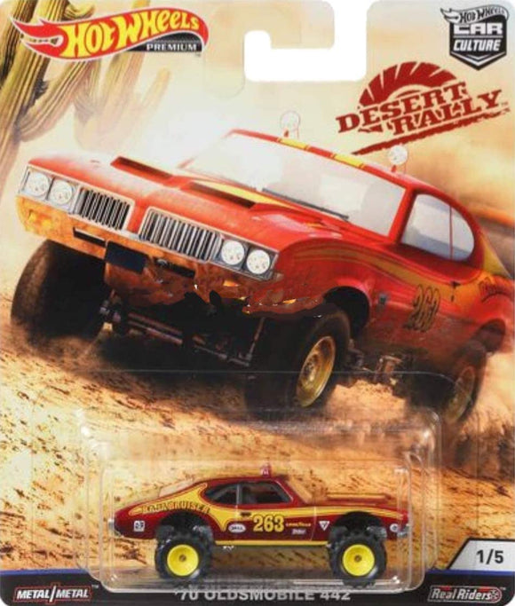 HOT WHEELS DIECAST - Desert Rally 70 Oldsmobile 442