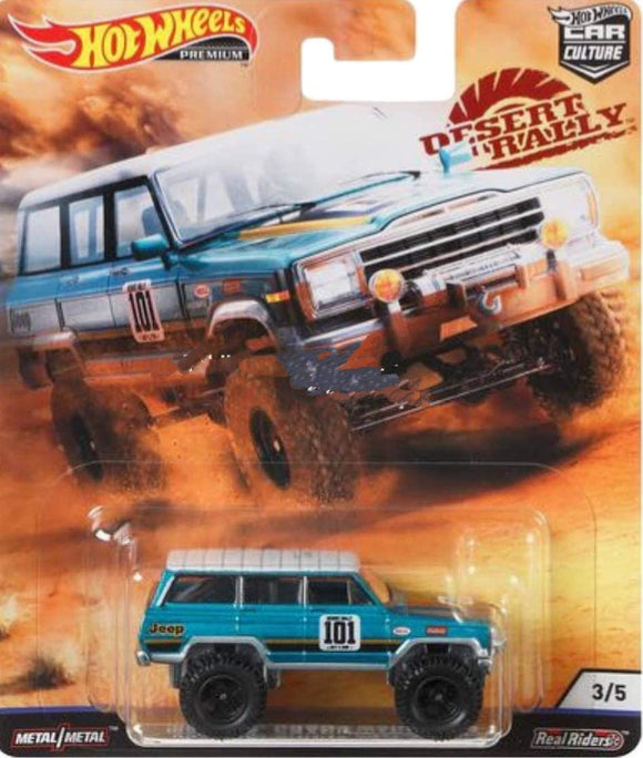 HOT WHEELS DIECAST - Desert Rally 88 Jeep Grand Wagoneer