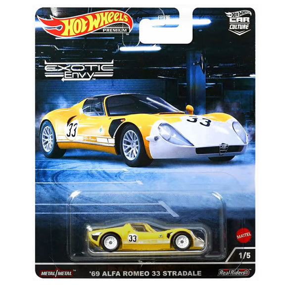 HOT WHEELS DIECAST - Exotic Envy 69 Alfa Romeo 33 Stradale