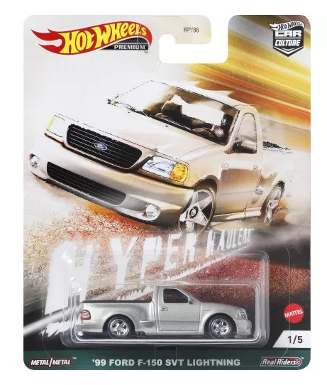 HOT WHEELS DIECAST - Car Culture Hyper Haulers 99 Ford F-150 SVT Lightning