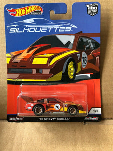 HOT WHEELS DIECAST - Real Riders Silhouettes - 76 Chevy Monza