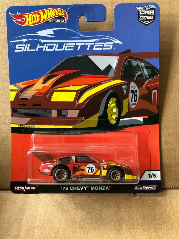 HOT WHEELS DIECAST - Real Riders Silhouettes - 76 Chevy Monza