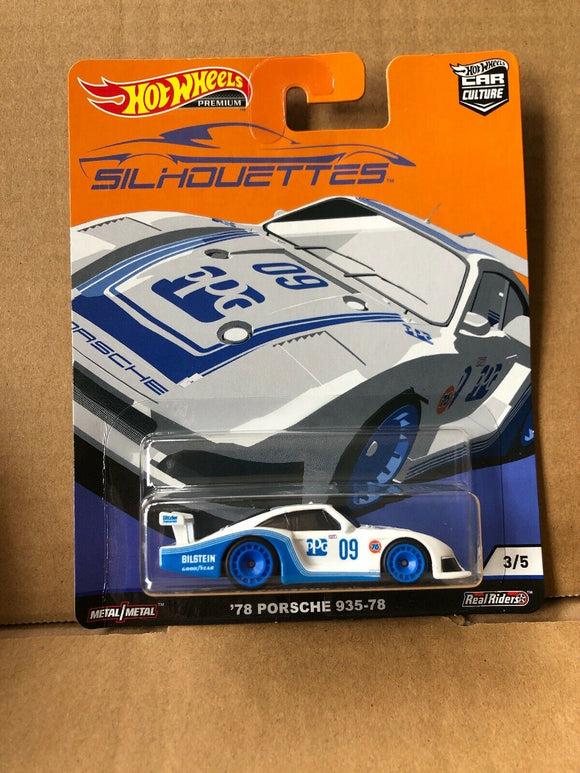 HOT WHEELS DIECAST - Real Riders Silhouettes - 78 Porsche 935-78