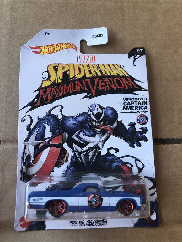 HOT WHEELS DIECAST - Venomised Captain America - 71 El Camino