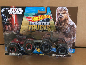 HOT WHEELS MONSTER TRUCKS - Darth Vader v Chewbacca