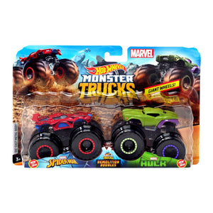 HOT WHEELS MONSTER TRUCKS - Marvel Spiderman v Hulk